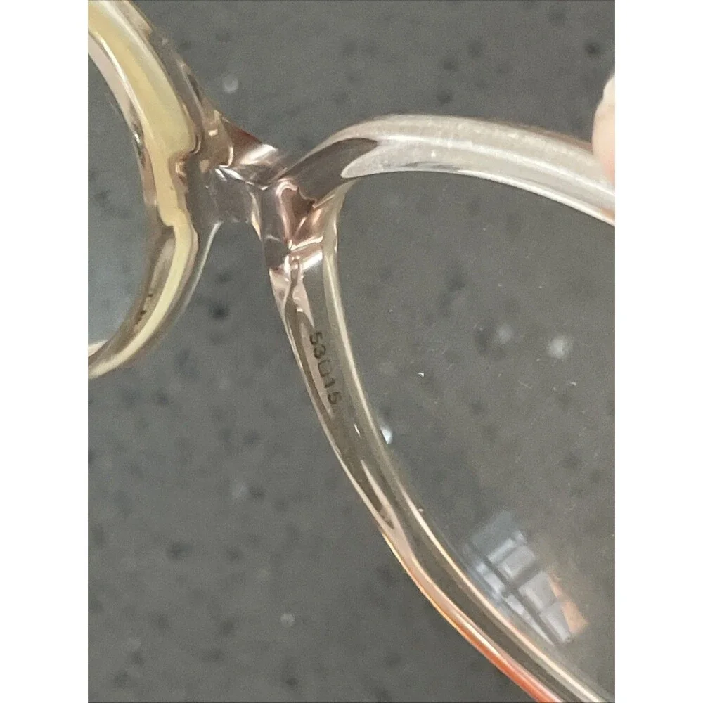 Vintage 1970s Allusions Coral Blue Acetate Eyeglasses Frames ONLY 130 USA